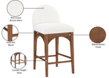Waldorf Stool - Elegant Art Deco Design with Plush Comfort and Solid Ash Wood for Stylish Spaces