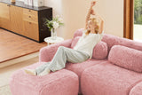 MELLOW 80" Loveseat with 2 Ottomans