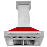 ZLINE 36" Autograph Stainless Red Matt Wall Range Hood 8654STX-RM-36
