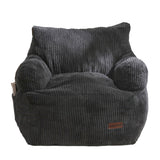 MAXYOYO Kids Bean Bag Chair, Stuffed Toddler Bean Bag Sofa with Filler Bean Bag Chair for Boys and Girls, Dark Grey
