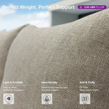 PURPLE LEAF Sanori L-Shaped Patio Couch Set Modular Sofa with Beige Cushions and Ottoman for Backyard