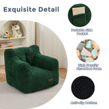 MAXYOYO Kids Sherpa Bean Bag Chair, Teddy Lazy Sofa for Girls and Boys, Green