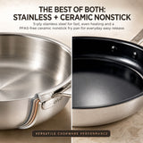 5-Ply Stainless + Ceramic Nonstick Set
