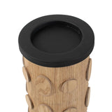 Robin Baron Winfield Wooden Candle Holder- Large