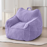 MAXYOYO Kids Bean Bag Chair, Sherpa Bean Bag Couch with Decorative Edges for children's room (Purple)