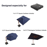 PURPLE LEAF Patio Cantilever Umbrella Weighted Base ZY01BASE-130