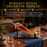 Kunai Decanter, 1 Piece, 25oz Clear Borosilicate Crystal