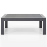 Modern Outdoor Aluminum Coffee Table – 43" Patio Table