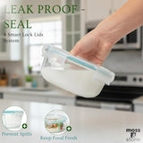 4-Pack Round Glass Food Storage Containers