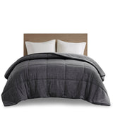 Oversized Jersey Knit Down Alternative Comforter, Black