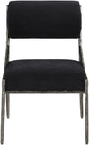 Bastille - Upholstered Dining Side Chair (Set of 2) - Silver Frame