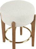 Torino - Backless Counter Stool With Brushed Brown Base (Set of 2)