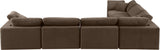 Comfy - 6 Piece Velvet Modular Corner Sectional