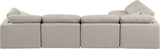 Indulge - Linen 5 Piece Modular Sectional