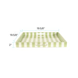 Soho Green Stripe Tray