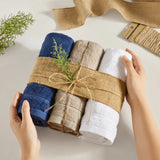 400GSM Plush Terry Quick Dry 100% Cotton Towel Set, Seafoam