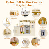 ROBUD Pretend Corner Kitchen with All-in-One & Combination-Style