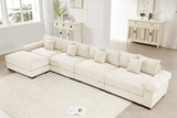 DESEO 170" 4-Seater Sofa with 1 Ottoman