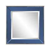 Square Devon Mirror in Blue