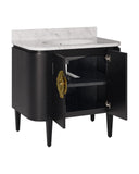Briallen 36" Black Vanity with Oval Undermount Sink
