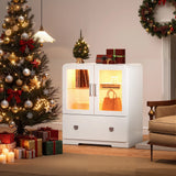 27'' Tall Display Cabinet with Acrylic Doors and Led Lights
