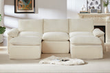 DERVAL 111" 3-Seater Sofa with 2 Ottomans