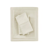 1000TC 4 Piece Deep Pocket Cotton Blend Sheet Set, Ivory