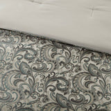24-Piece Traditional Paisley Room-in-A-Bag Set, Blue/Teal
