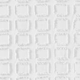Geometric Tufted Shower Curtain, White