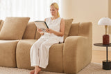 ROMA 115.3" 3-Seater Sofa with 2 Ottomans