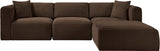 Shaggy - 4 Piece Modular Sectional