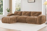 MYLO 110" 3-Seater Sofa with 1 Ottoman