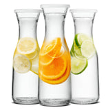 Kook Glass Carafe Pitchers with Lids for Drinks
