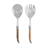 Wholesale French Home Laguiole 2-Piece Olive Wood Salad Server Set