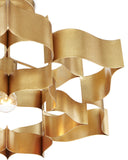 Grand Lotus Small Gold Chandelier