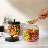 Kook 4 Qt Glass Pantry Canisters, Set of 2