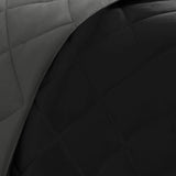 3M Scotchgard 3-Piece Reversible Comforter Set, Grey/Black