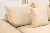 DESEO 155" Sectional Sofa with Ottoman