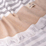 4 Packed Terry Peshtemal and Premium Beach Towel, Mediterranean Cotton Turkish Peshtemals, 35" x 60", Modern & Traditional Turkish Bath Towels