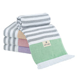 4 Packed Terry Peshtemal and Premium Beach Towel, Mediterranean Cotton Turkish Peshtemals, 35" x 60", Modern & Traditional Turkish Bath Towels
