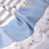 4 Packed Terry Peshtemal and Premium Beach Towel, Mediterranean Cotton Turkish Peshtemals, 35" x 60", Modern & Traditional Turkish Bath Towels