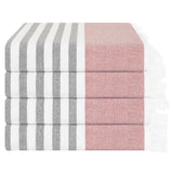 4 Packed Terry Peshtemal and Premium Beach Towel, Mediterranean Cotton Turkish Peshtemals, 35" x 60", Modern & Traditional Turkish Bath Towels