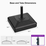 PURPLE LEAF Market Umbrella Table Umbrella Base ZY03-MLBASE-32