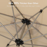 PURPLE LEAF Hailar Tilting Market Umbrella with Base Premium Outdoor Table Umbrella