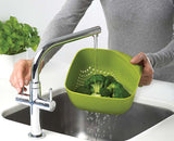 Square White Colander
