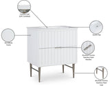 Modernist Quartz Bathroom Vanity with Elegant White Finish and Contemporary Gold Accents Design