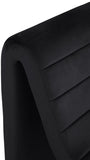 Ivy Velvet Accent Chair - Stylish Curved Design with Channel Tufting for Ultimate Comfort and Relaxation
