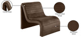Ivy Velvet Accent Chair - Stylish Curved Design with Channel Tufting for Ultimate Comfort and Relaxation