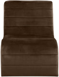 Ivy Velvet Accent Chair - Stylish Curved Design with Channel Tufting for Ultimate Comfort and Relaxation