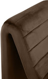 Ivy Velvet Accent Chair - Stylish Curved Design with Channel Tufting for Ultimate Comfort and Relaxation